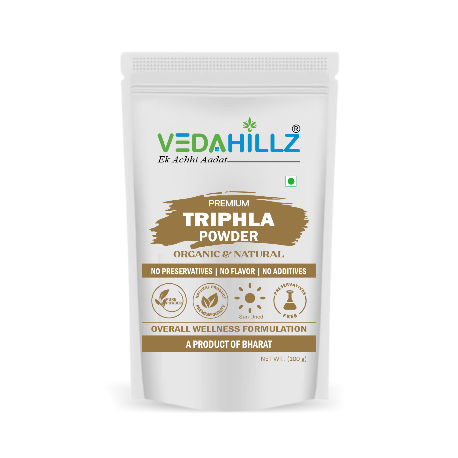 Vedahillz Triphala Powder for Daily Wellness and Digestion Support Made from Premium Triphala